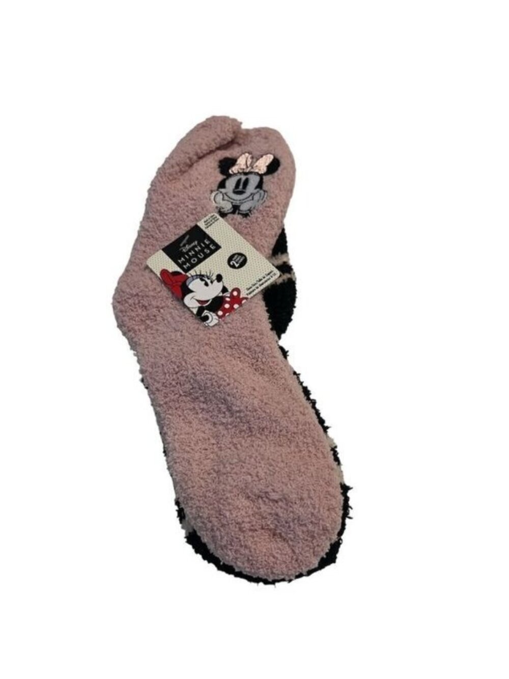 Disney Minnie Mouse Two Pairs of Socks Shoe Size 4-10 NWT